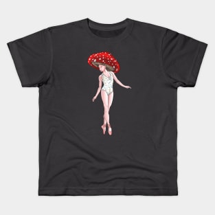 Mushroom Girl Kids T-Shirt